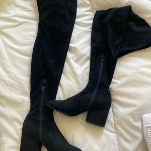 Steve Madden thigh high block heels